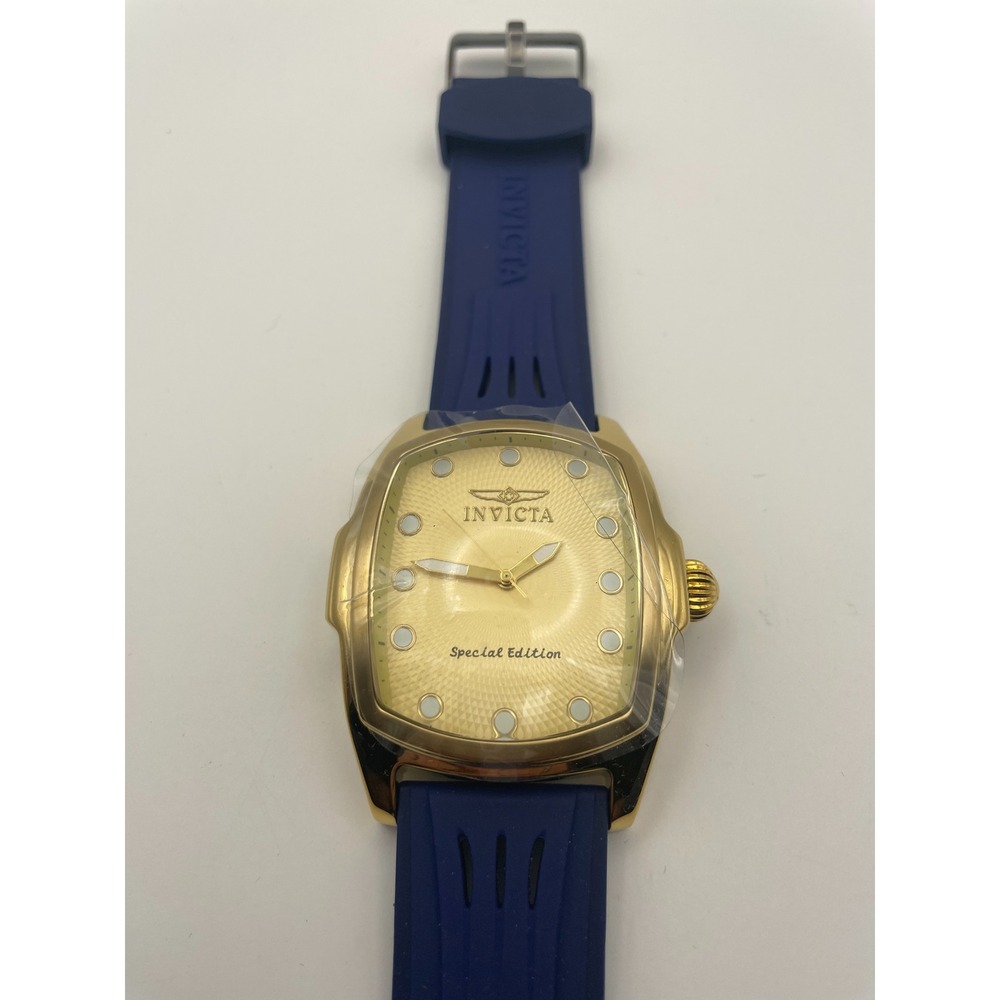 Invicta Lupah Special Edition Gold Watch Set 5 Straps 19510 Blue Red Black Brown